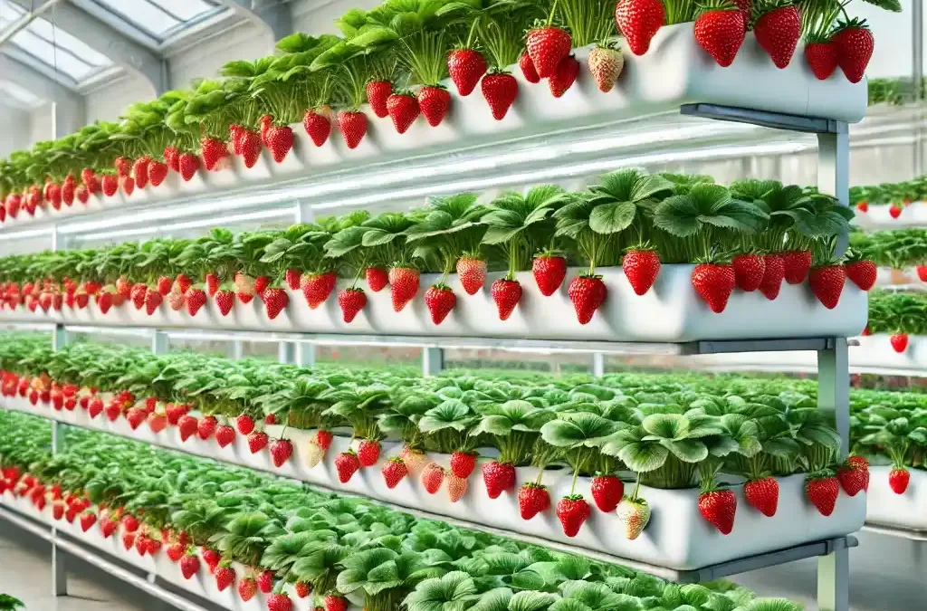 How to Grow Strawberries using Cocopeat Grow Bags in Hydroponic Farming?