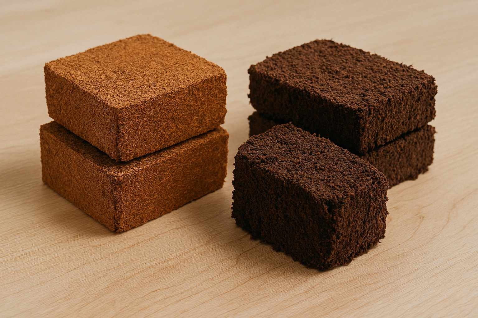 coconut coir bricks VS peat moss