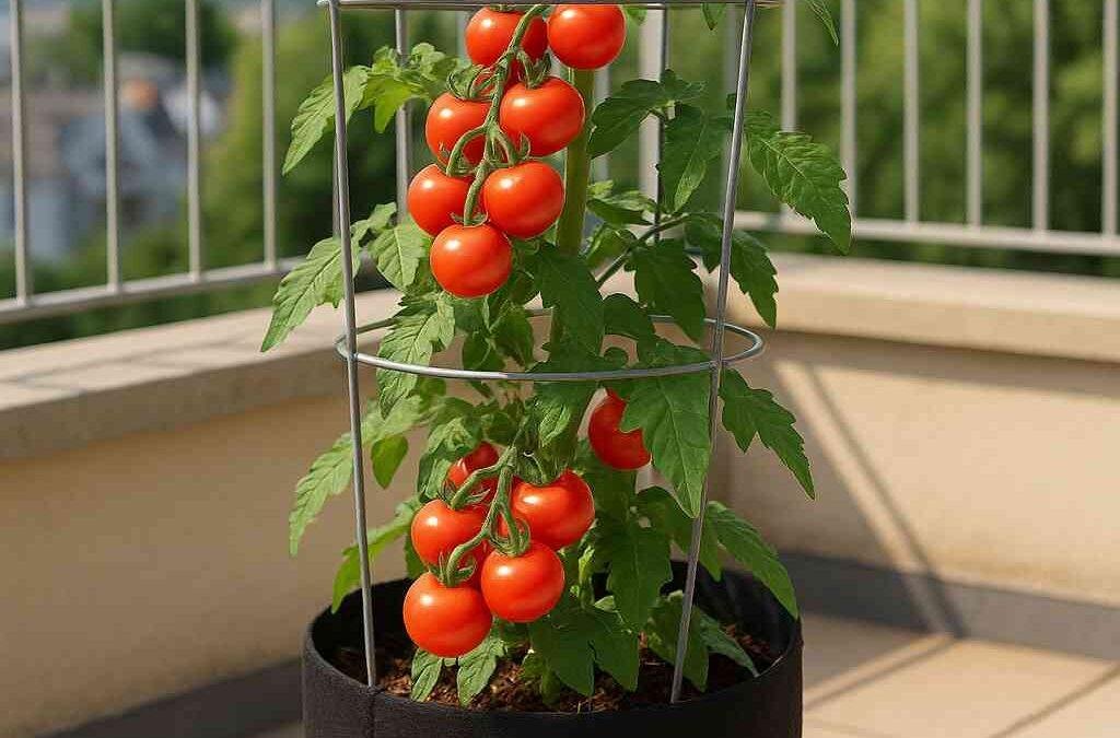 growing tomatoes in grow bags