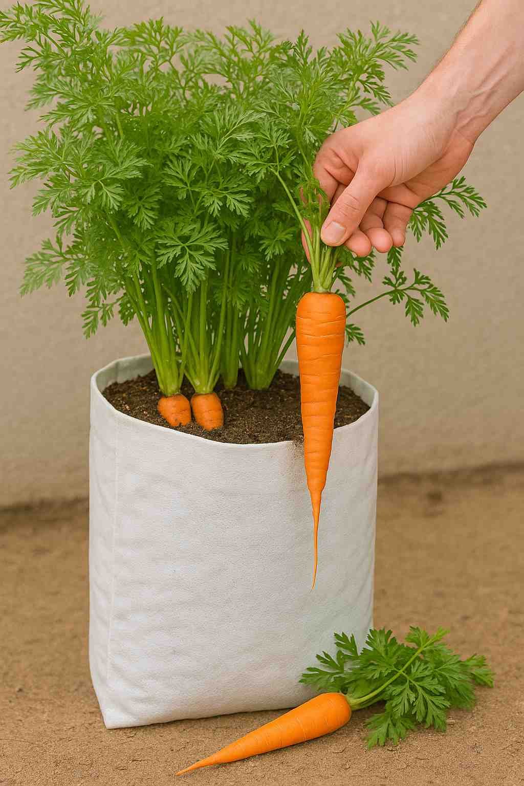grow bags for carrot plant 