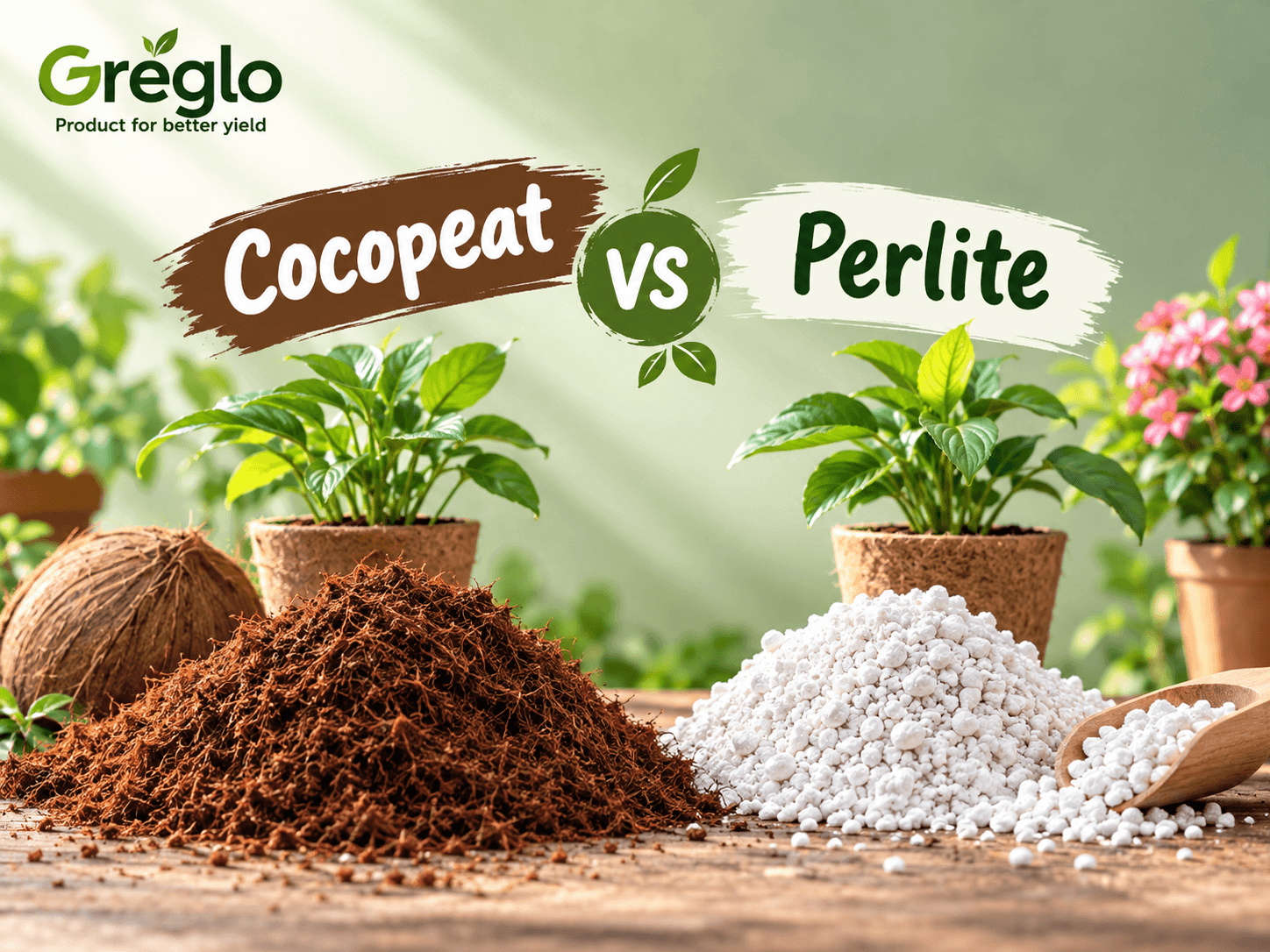 Cocopeat vs perlite for plant growth