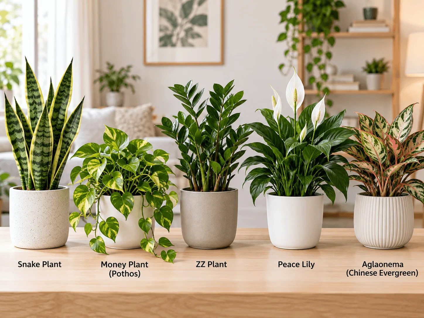 Best Low-Light Indoor Plants give me alt text, title, caption , short desciption ad link url ?make it short